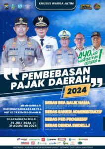 Pemutihan Pajak Kendaraan di Jawa Timur