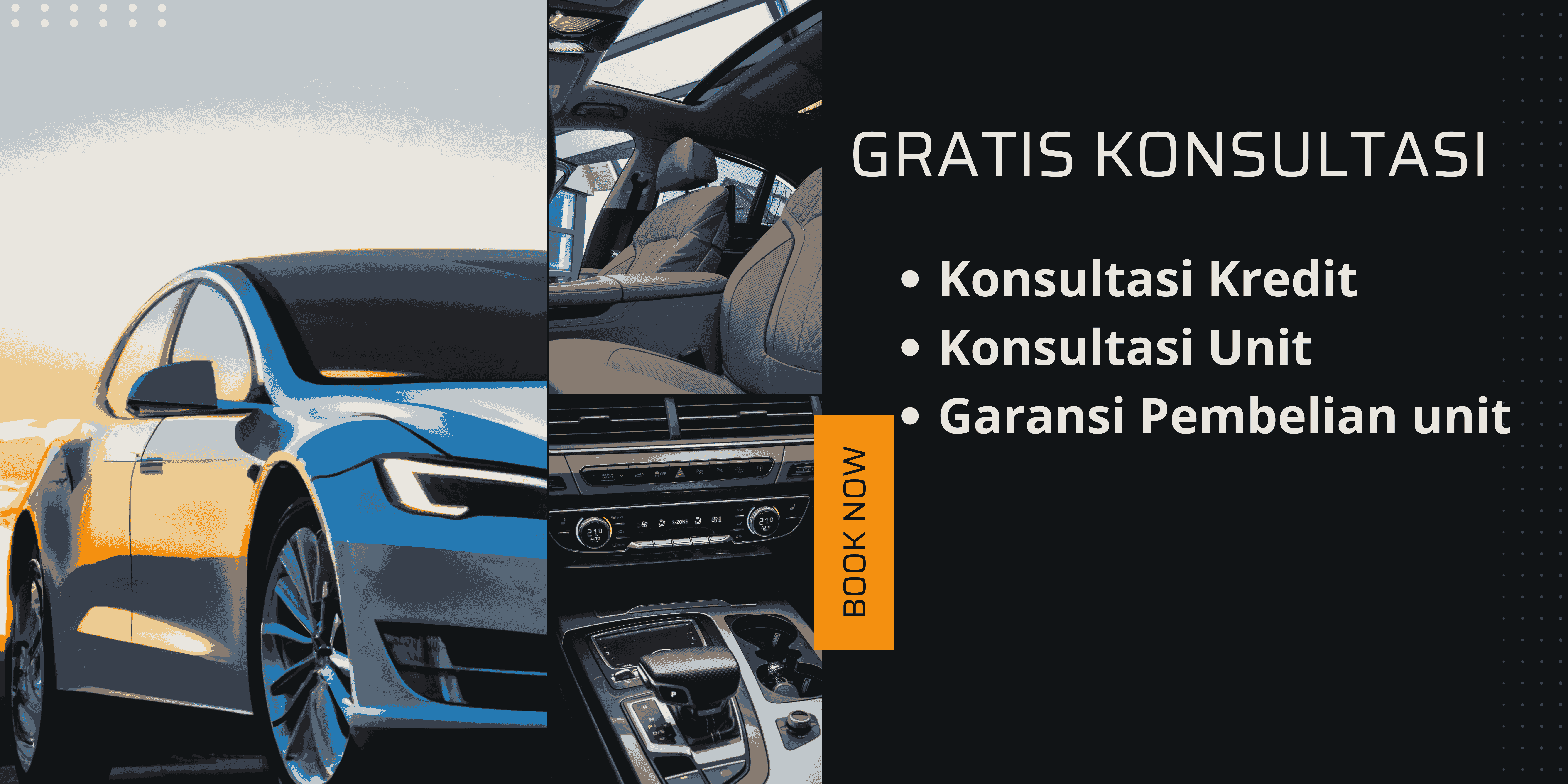 Black and Orange Modern Car Sale Banner_11zon